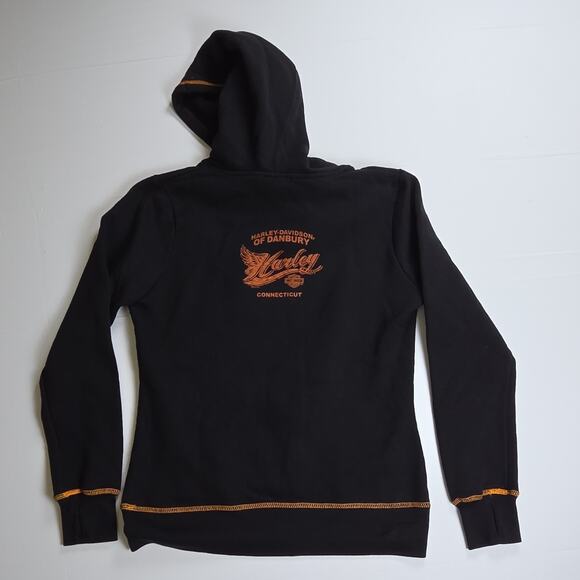 Harley-Davidson Tops - Harley Davidson Danbury Connecticut Womens hoodie size Large Cotton
